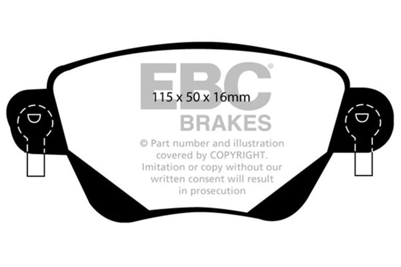 EBC Redstuff Brake Pad Sets - EBC 01-04 Jaguar X-Type 2.5 Redstuff Rear Brake Pads