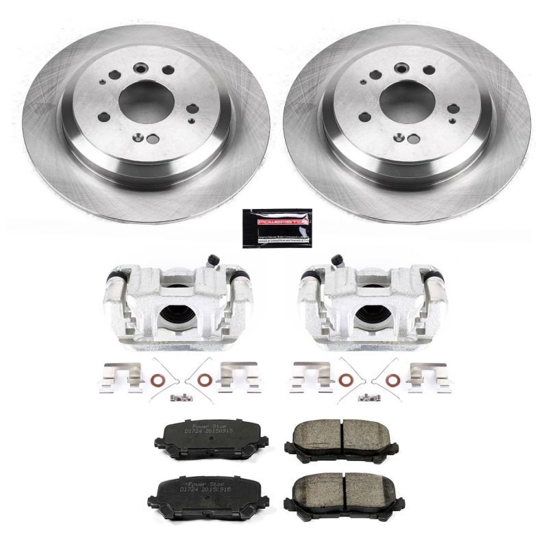 PSB Autospecialty Kit w/Cals - Power Stop 16-19 Honda Pilot Rear Autospecialty Brake Kit w/Calipers