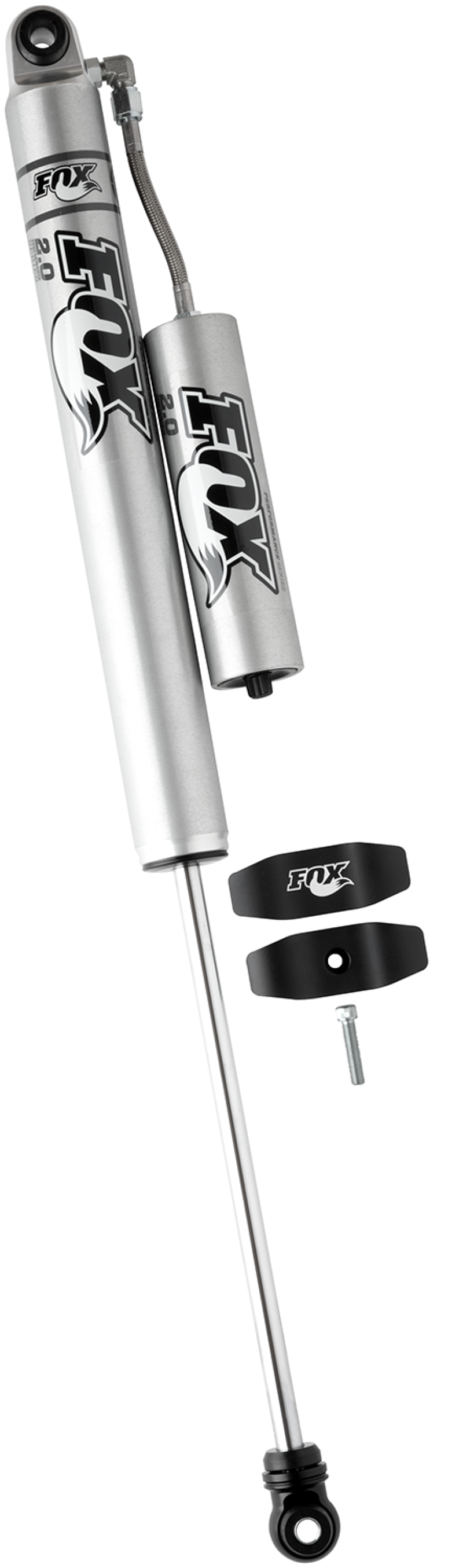 FOX 2.0 Perf Shock - Fox 05+ Ford SD 2.0 Performance Series 13.6in. Smooth Body Remote Res. Rear Shock / 1.5-3.5in. Lift