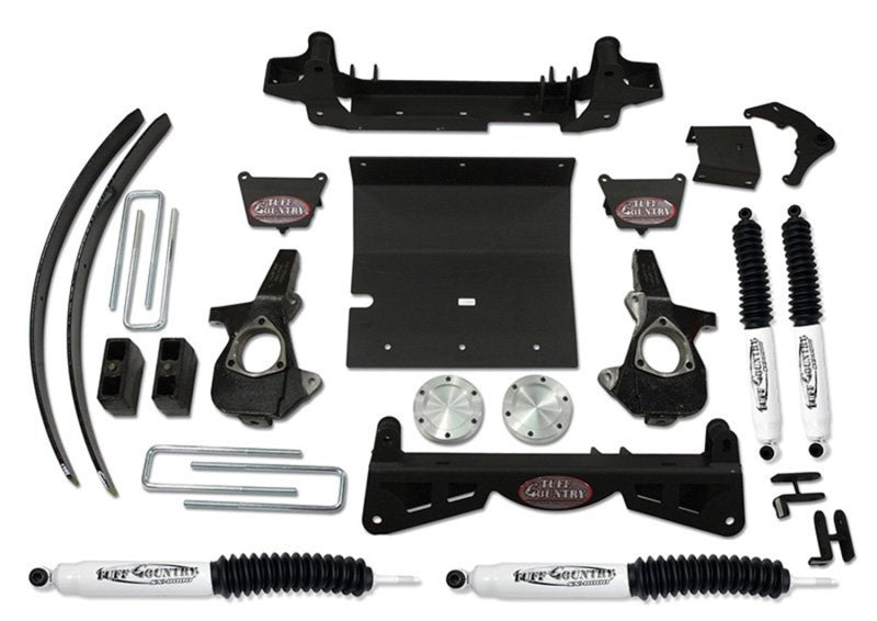 TUF Lift Kits - Tuff Country 99-05 Chevy Silverado 1500 4x4 4in Lift Kit (w/Multi-Piece Sub Frame SX8000 Shocks)