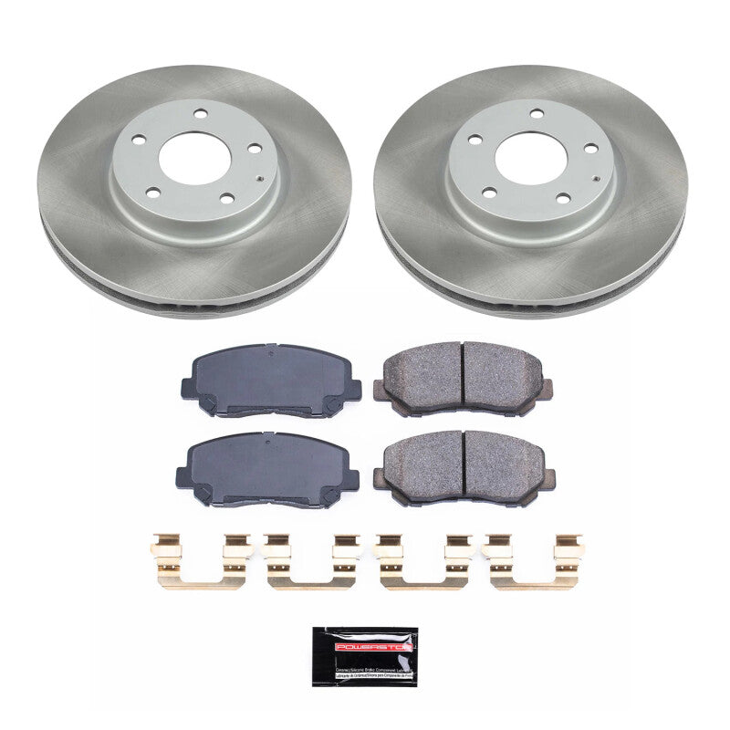 PSB Semi-Coated Rotor Kits - Power Stop 13-15 Mazda CX-5 Front Semi-Coated Rotor Kit
