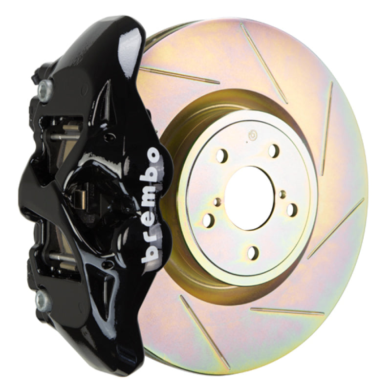 BRB Big Brake Kits - Brembo 15-21 WRX (VA) Front GT BBK 4 Piston Cast 326 x30 1pc Rotor Slotted Type-1-Black