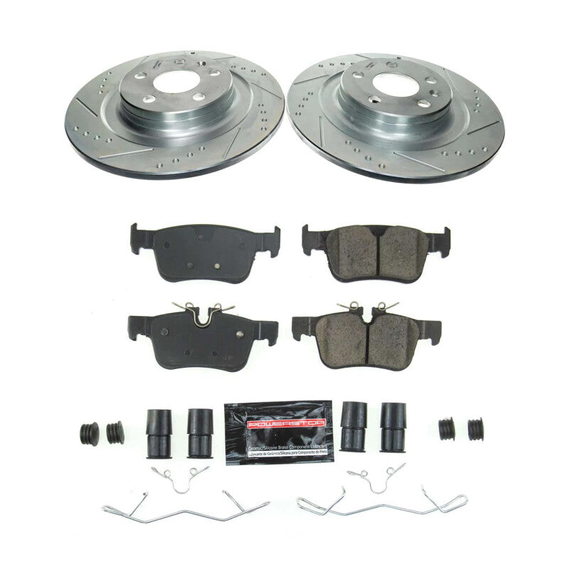PSB Z23 Evolution Kit - Power Stop 18-21 Volvo XC60 Rear Z23 Evolution Brake Kit