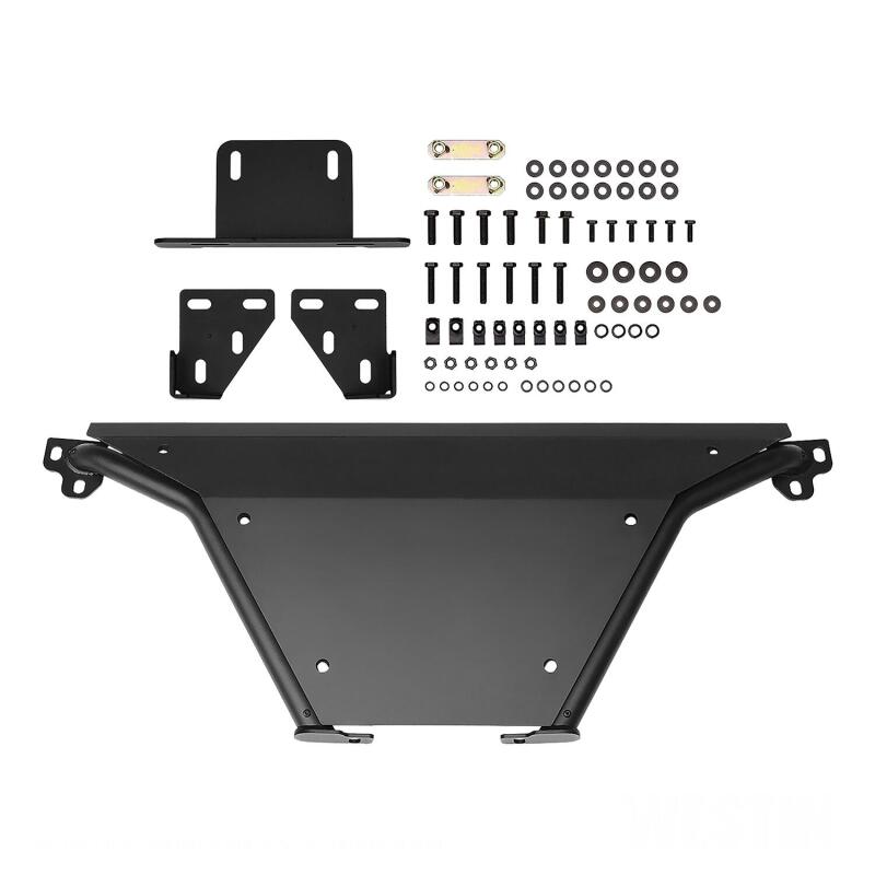 WES Skid Plates - Westin 2015-2017 Ford F-150 Outlaw Bumper Skid Plate - Textured Black