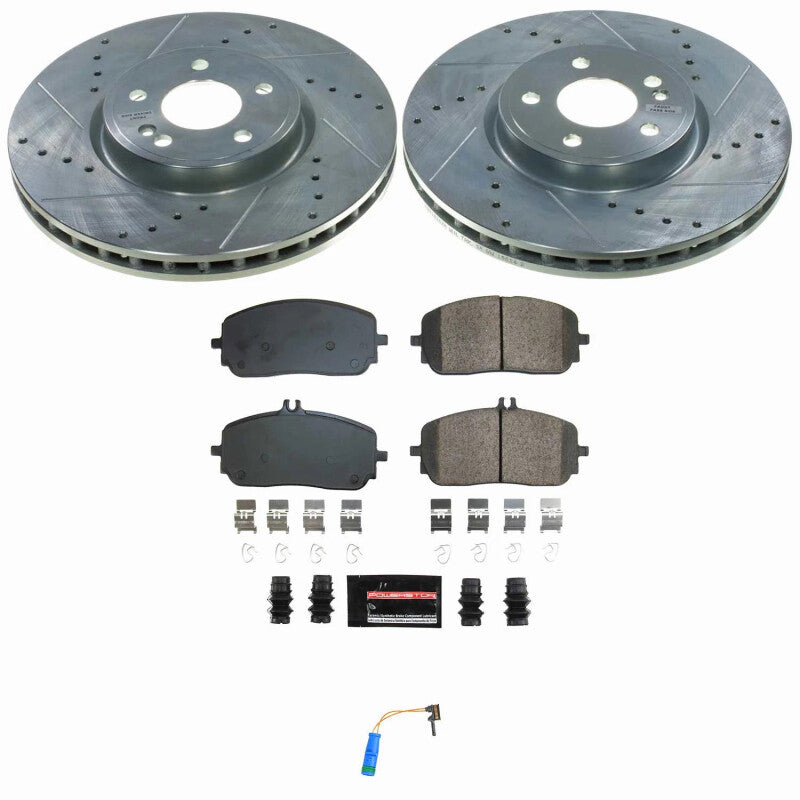 PSB Z23 Evolution Kit - Power Stop 19-22 Mercedes-Benz A220 Front Z23 Evolution Brake Kit