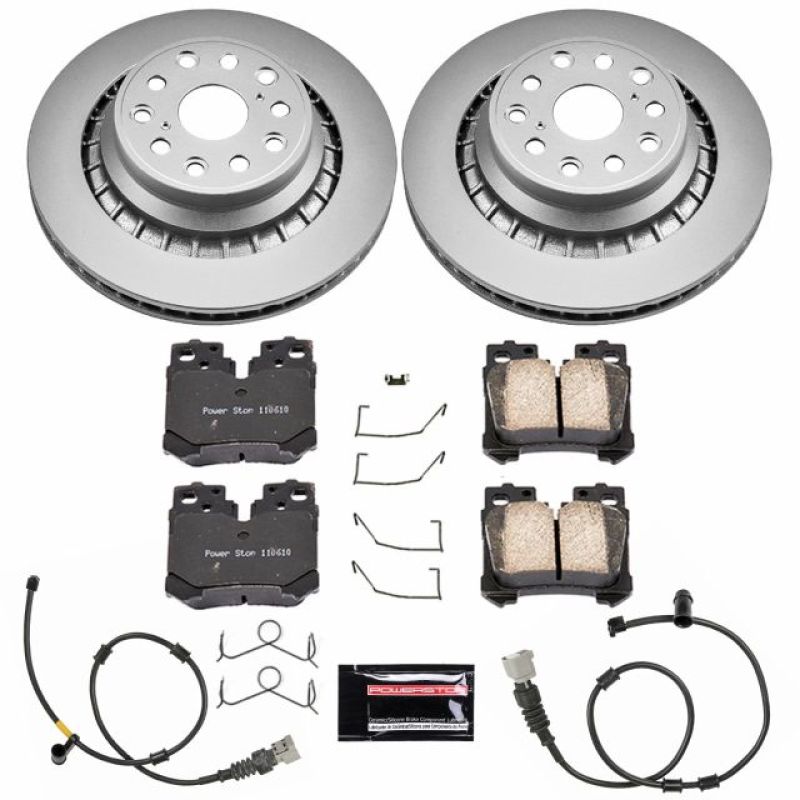PSB Z17 Evolution Coated Kit - Power Stop 10-17 Lexus LS460 Rear Z17 Evolution Geomet Coated Brake Kit