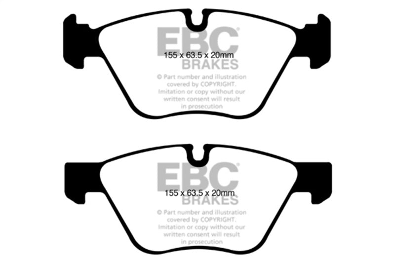 EBC Bluestuff Brake Pad Sets - EBC 10-13 BMW 128 3.0L Bluestuff Front Brake Pads