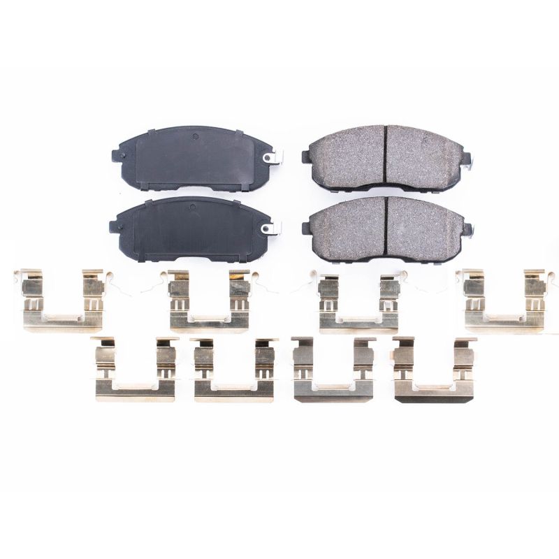 PSB Z17 Evolution Brake Pads - Power Stop 02-04 Infiniti I35 Front Z17 Evolution Ceramic Brake Pads w/Hardware