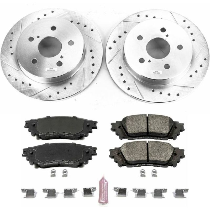 PSB Z23 Evolution Kit - Power Stop 15-17 Lexus NX200t Rear Z23 Evolution Sport Brake Kit