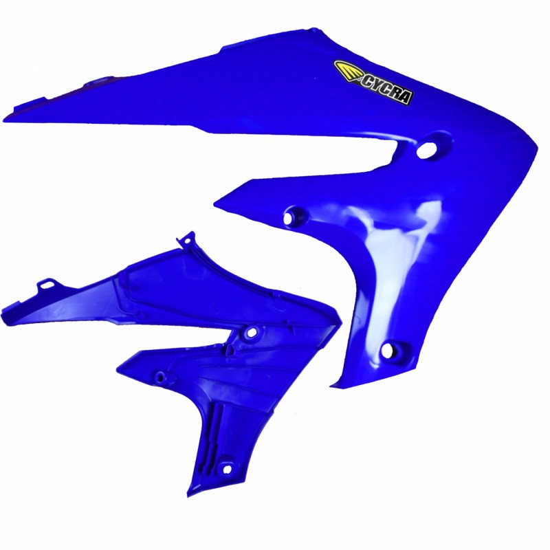 CYC Radiator Shroud - Cycra 20+ Yamaha WR250F Powerflow Radiator Shrouds - OEM Blue