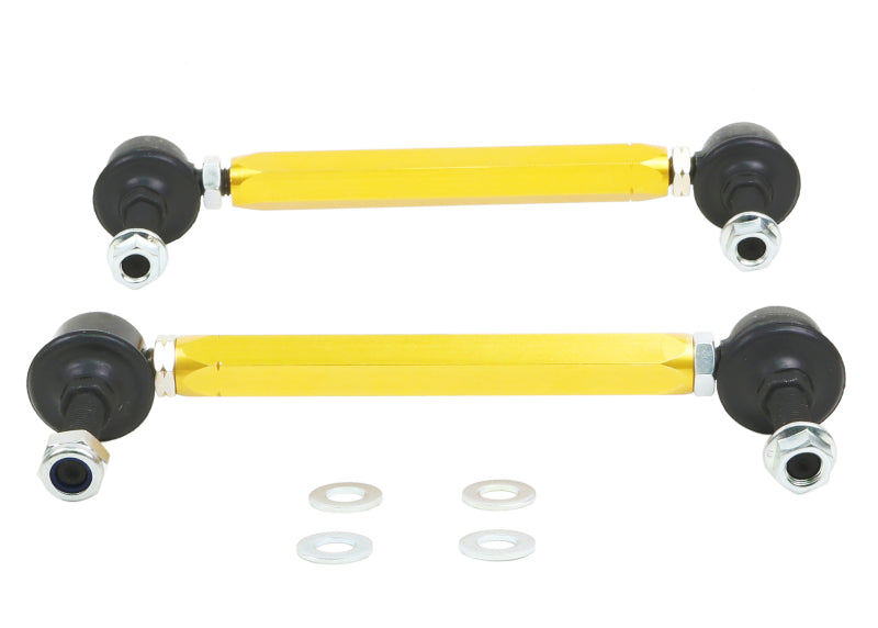 WL Sway Bar Links - Whiteline Universal Swaybar Link Kit-Heavy Duty Adj Steel Ball w/ 10mm Ball/Ball