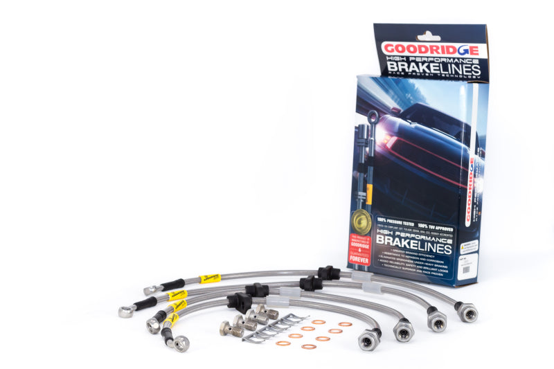 GR G-Stop Brake Line Kits - Goodridge 99-00 Honda Civic Si (w/Rear Disc) Stainless Steel Brake Line Kit