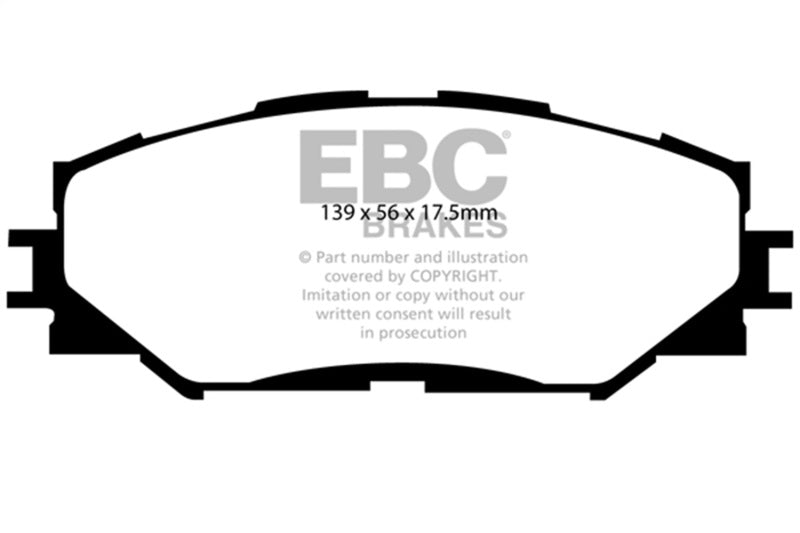 EBC Greenstuff Brake Pad Sets - EBC 06-08 Toyota RAV 4 2.4 Greenstuff Front Brake Pads