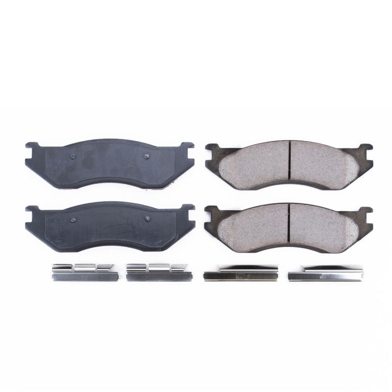 PSB Z17 Evolution Brake Pads - Power Stop 1998 Dodge B1500 Front Z17 Evolution Ceramic Brake Pads w/Hardware