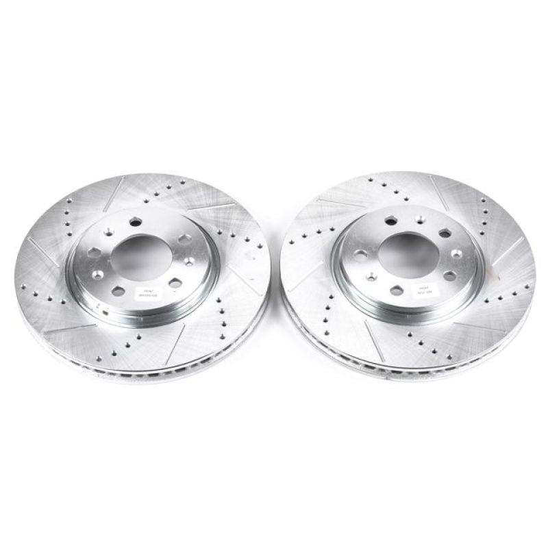 PSB Evolution Drill/Slot Rotor - Power Stop 06-09 Pontiac Solstice Front Evolution Drilled & Slotted Rotors - Pair