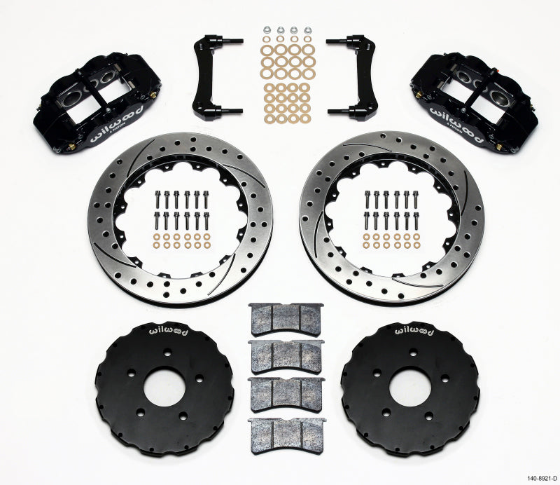 WIL Superlite Brake Kit - Wilwood Narrow Superlite 6R Front Hat Kit 13.06in Drilled 2005-up Corvette C6