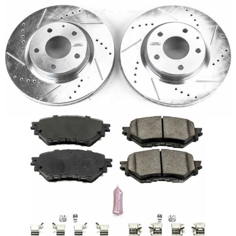 PSB Z23 Evolution Kit - Power Stop 17-18 Mazda 3 Front Z23 Evolution Sport Brake Kit