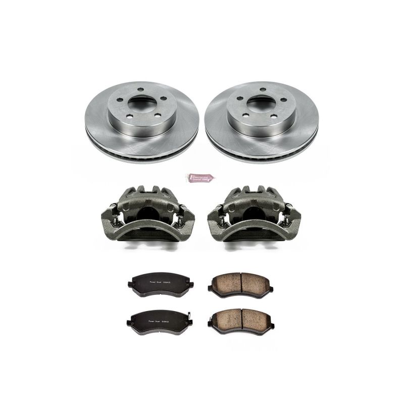 PSB Autospecialty Kit w/Cals - Power Stop 02-07 Jeep Liberty Front Autospecialty Brake Kit w/Calipers