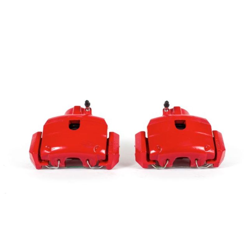PSB Red Calipers - Power Stop 01-07 Ford Escape Front Red Calipers w/Brackets - Pair