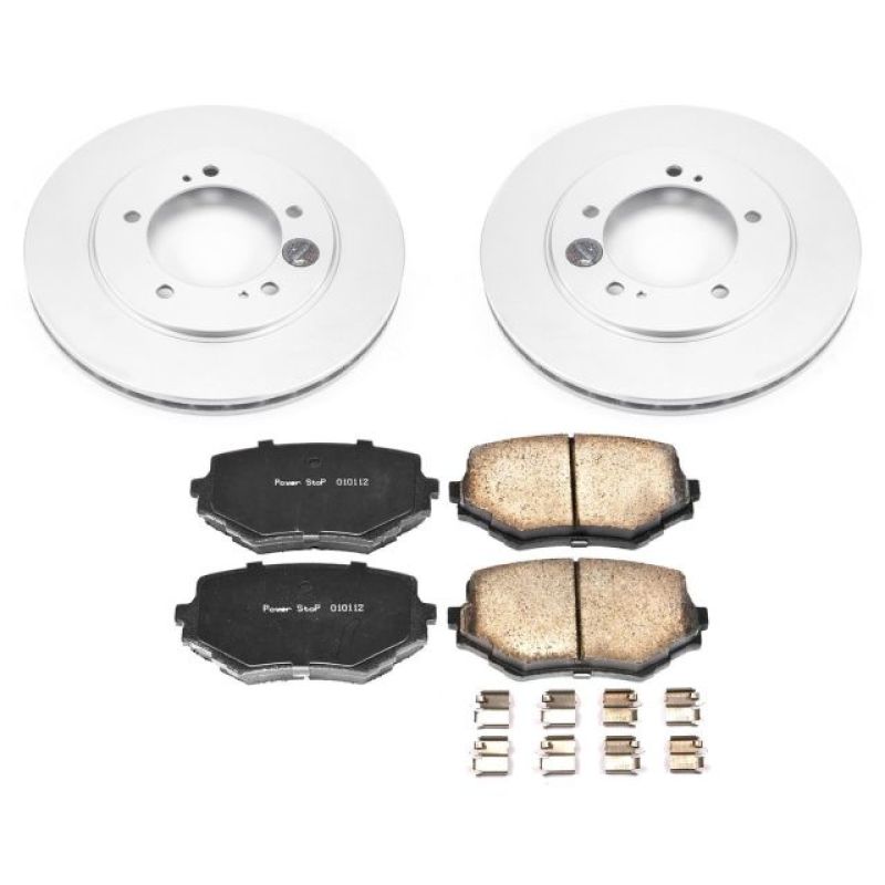 PSB Z17 Evolution Coated Kit - Power Stop 00-05 Suzuki Grand Vitara Front Z17 Evolution Geomet Coated Brake Kit