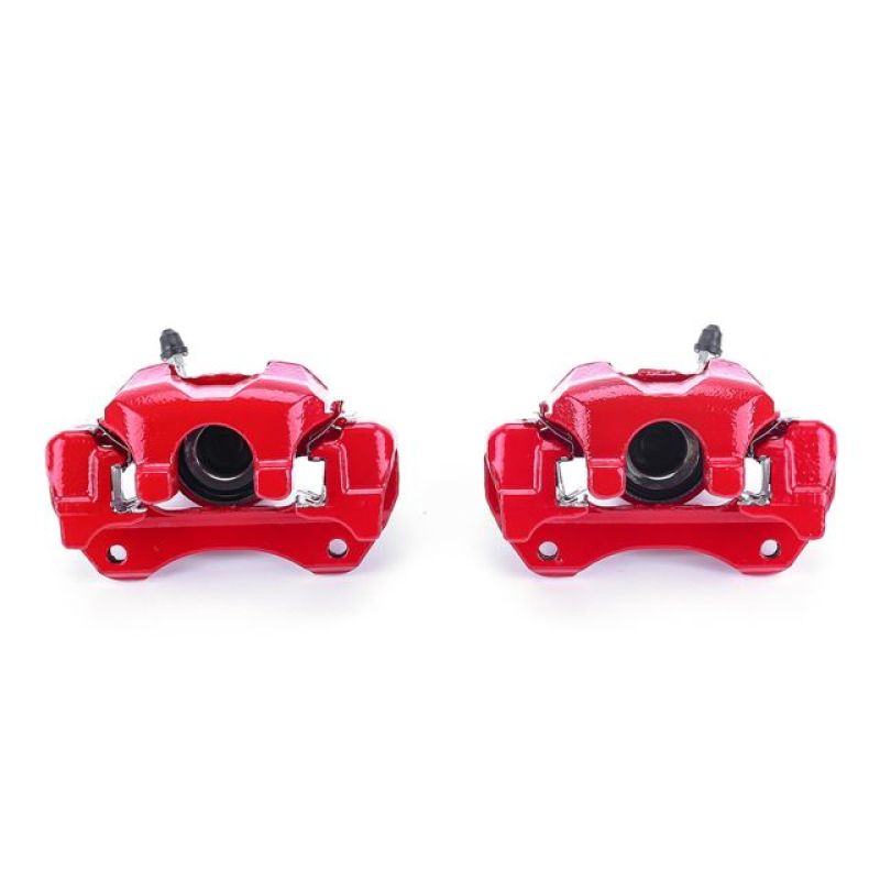 PSB Red Calipers - Power Stop 01-03 Toyota Highlander Rear Red Calipers w/Brackets - Pair