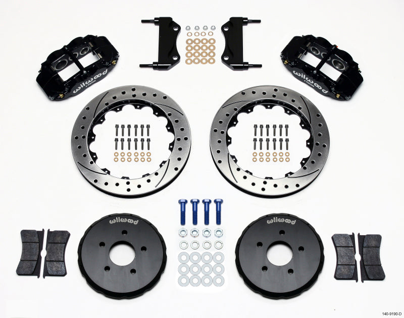 WIL Superlite Brake Kit - Wilwood Narrow Superlite 6R Front Hat Kit 13.06in Drilled Nissan 350Z/Fiti G35