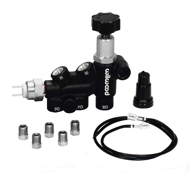 WIL Proportioning Valve - Wilwood Proportioning Valve - Knob Adjust 3/8-24 IF Combo w/ switch
