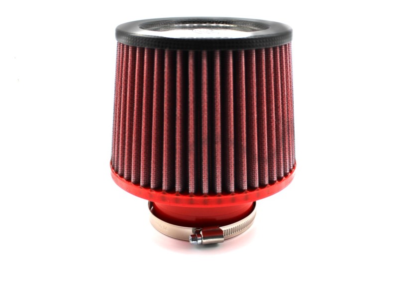 BMC Single Air Conical Filters - BMC Single Air Universal Conical Filter w/Carbon Top - 76mm Inlet / 110mm H