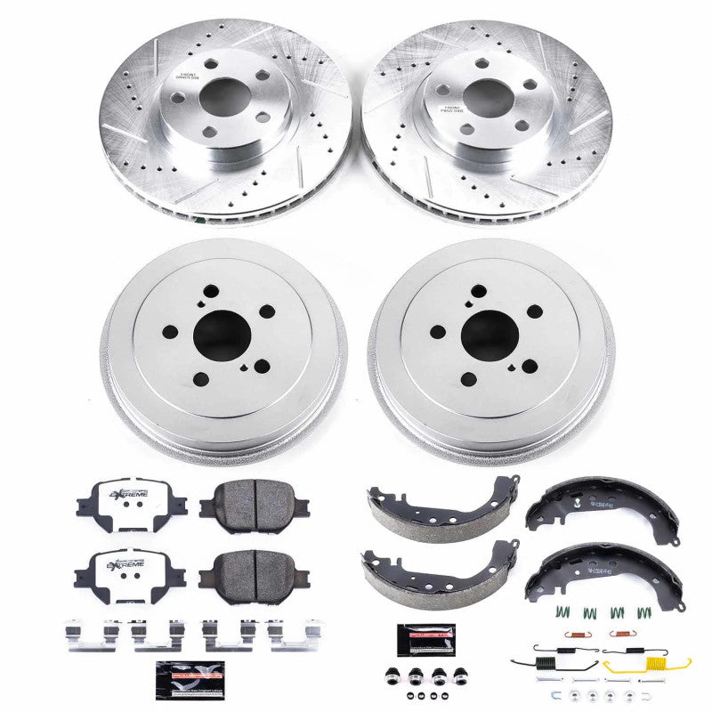 PSB Z26 Street Warrior Kit - Power Stop 01-05 Toyota Celica Front & Rear Z26 Street Brake Kit