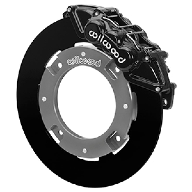 WIL UTV Big Brake Kits - Wilwood 17-21 Can-Am X3RS Black 6-Piston Front Kit 11.25in - Undrilled Rotors