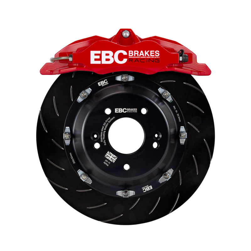 EBC Big Brake Kits - EBC Racing 11-18 Ford Focus ST (Mk3) Red Apollo-4 Calipers 355mm Rotors Front Big Brake Kit