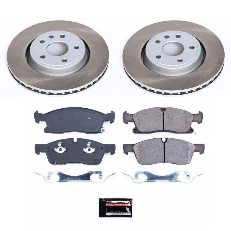 PSB Semi-Coated Rotor Kits - Power Stop 11-12 Jeep Grand Cherokee Front Semi-Coated Rotor Kit