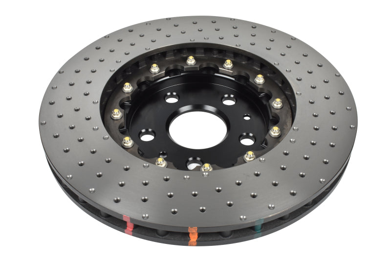 DBA 5000 Slot&Drill Rotors - DBA 2020+ Chevrolet Corvette C8 Z51 Front 2-Piece Cross Drilled 5000 Series Rotor