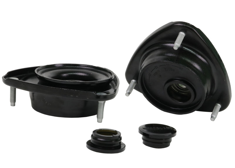 WL Front Strut Tops - Whiteline 04-07 Subaru WRX/STi / 98-02 Subaru Forester Front Upper Strut Mounts - Offset Assembly