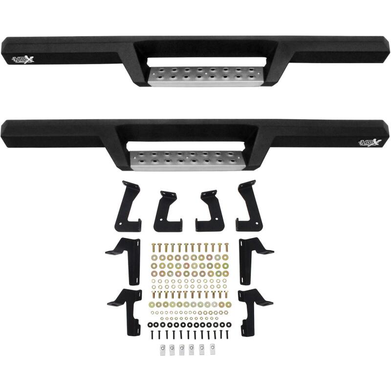 WES Nerf Bars - HDX Drop - Westin 07-18 Jeep Wrangler JK 2dr. HDX Stainless Drop Nerf Step Bars - Tex. Blk