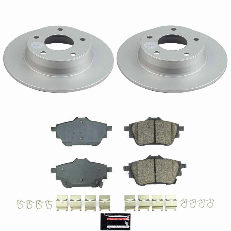 PSB Z17 Evolution Coated Kit - Power Stop 20-25 Nissan Sentra Rear Z17 Coated Brake Kit