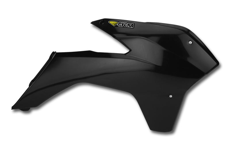 CYC Radiator Shroud - Cycra 13-15 KTM 125 SX Powerflow Radiator Shrouds - Black