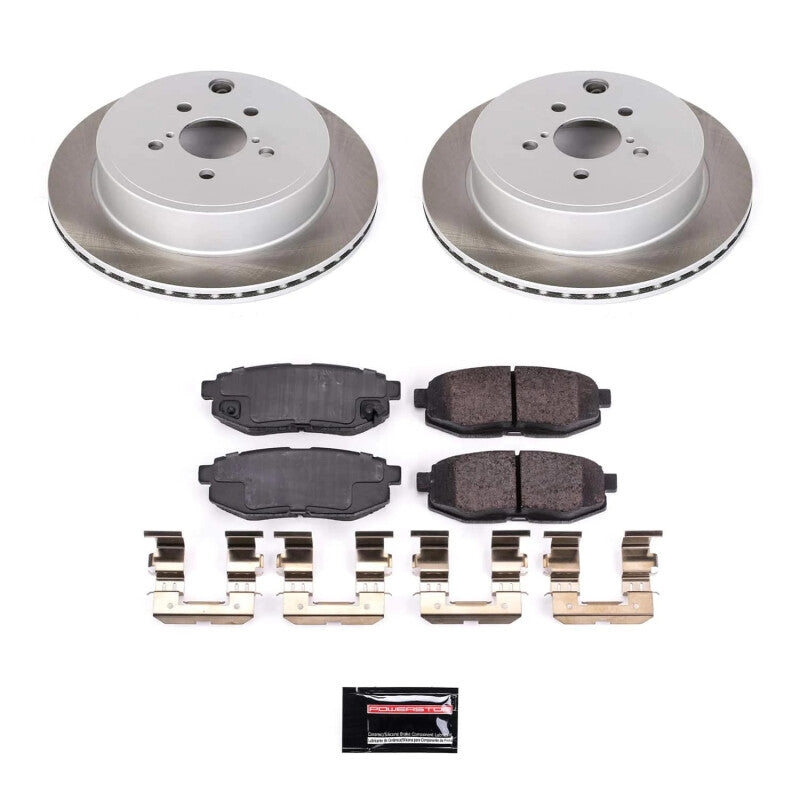 PSB Semi-Coated Rotor Kits - Power Stop 22-23 Toyota GR86 Rear Semi-Coated Rotor Kit