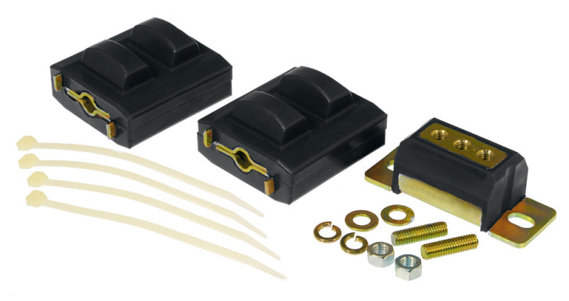 PRO Engine/Trans Kit - Blk - Prothane GM Motor & Trans Mount Kit - Black