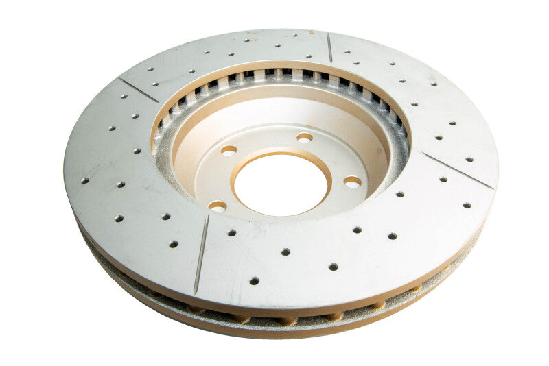DBA Street Slot&Drill Rotors - DBA 04-10 Volkswagen Touareg (350mm Front Rotor) Front Drilled & Slotted Street Series Rotor