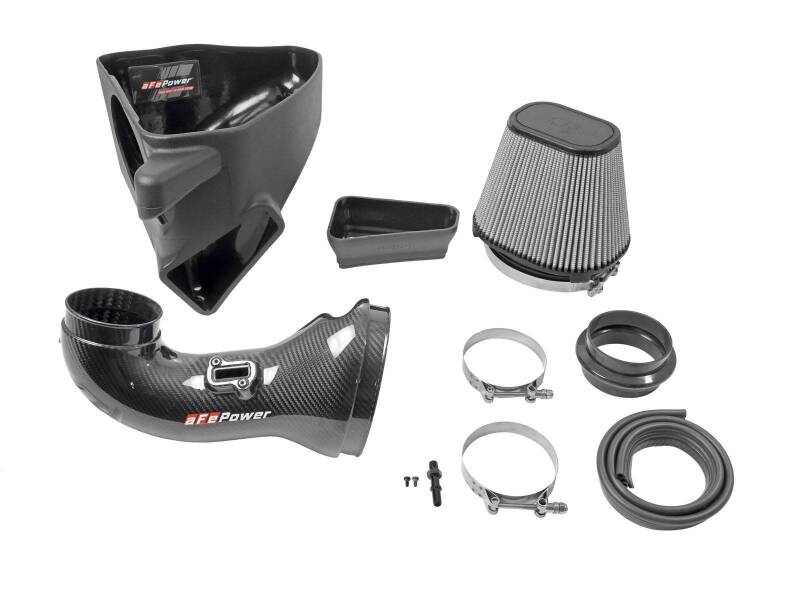 AFE Track Series Intake - aFe 17-12 Chevrolet Camaro ZL1 (6.2L-V8) Track Series Carbon Fiber CAI System w/ Pro-DRY S Filters