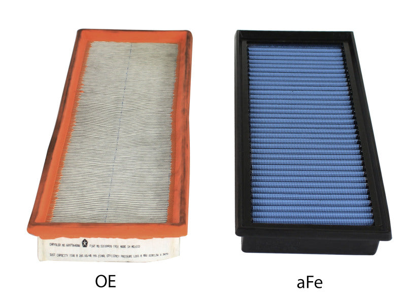 AFE P5R Drop In Air Filter - aFe MagnumFLOW OEM Replacement Air Filter PRO 5R 12-14 Fiat 500 L4 1.4L