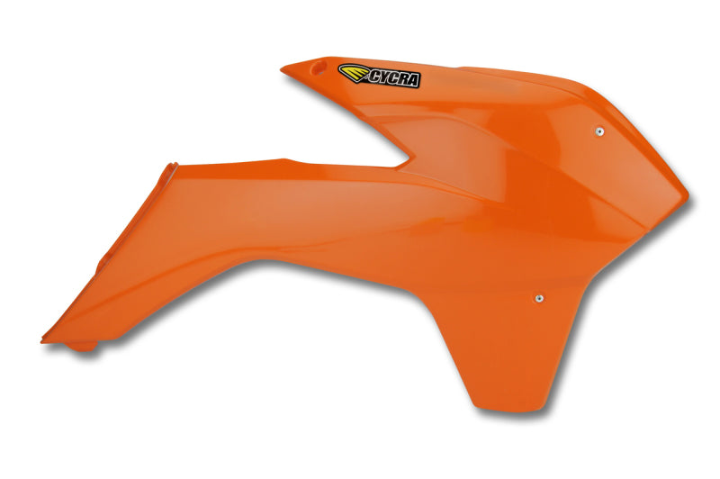 CYC Radiator Shroud - Cycra 13-16 KTM 125-500 SX/XC/SX-F/XC-F/XC-W/XCF-W/EXC-F Powerflow Radiator Shrouds - Orange