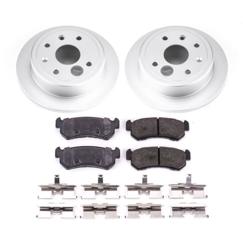 PSB Z17 Evolution Coated Kit - Power Stop 04-06 Suzuki Forenza Rear Z17 Evolution Geomet Coated Brake Kit