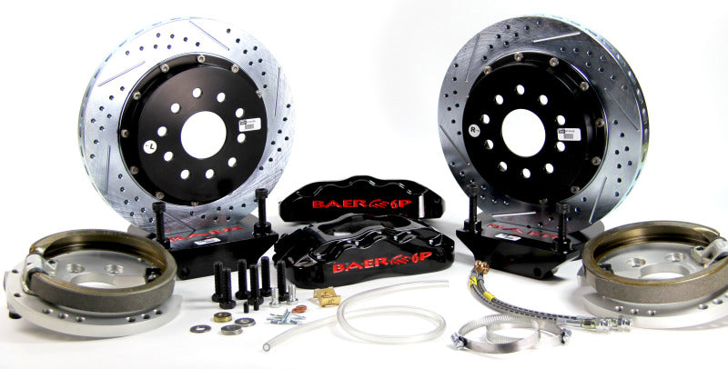 BAE Pro Brake Kits - Baer Brakes Detroit Speed C6/DSE Rear Floater 14in Pro+ Rear Brake Kit - Black