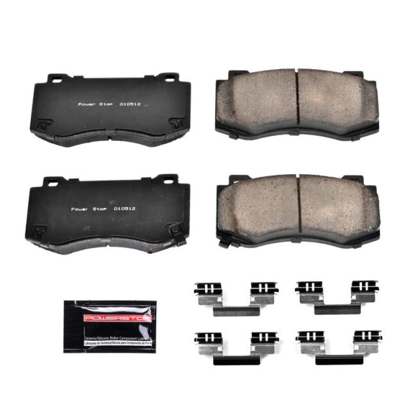 PSB Z23 Evolution Brake Pads - Power Stop 05-10 Chrysler 300 Front Z23 Evolution Sport Brake Pads w/Hardware