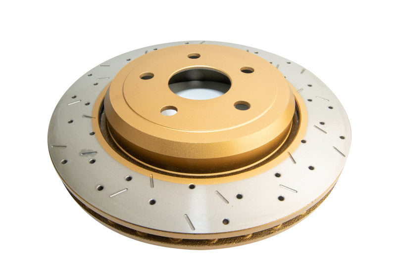 DBA 4000 Slot&Drill Rotors - DBA 12-19 Jeep Grand Cherokee SRT8 Rear Drilled & Slotted 4000 XS Series Rotor