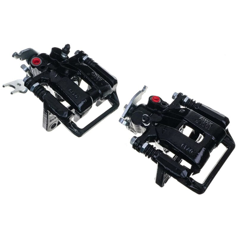 PSB Black Calipers - Power Stop 09-14 Acura TSX Rear Black Caliper - Pair w/Bracket
