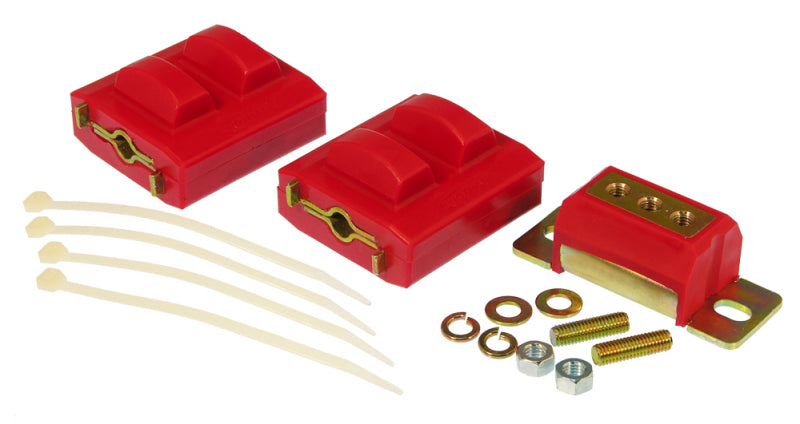 PRO Engine/Trans Kit - Red - Prothane GM Motor & Trans Mount Kit - Red