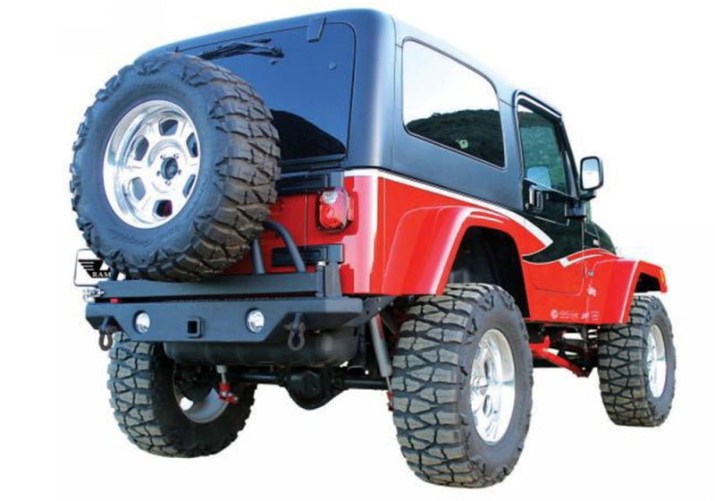 RAM Recovery Bumper - Rampage 1987-1995 Jeep Wrangler(YJ) Recovery Bumper Rear - Black